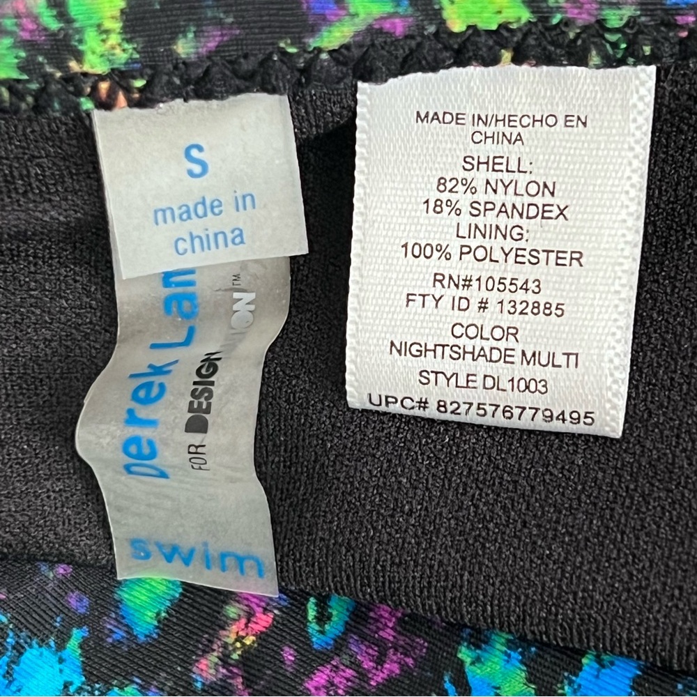 Derek Lam for DesigNation Swimsuit Nightshade Multi Monokini Swimwear Size S New - Picture 10 of 12